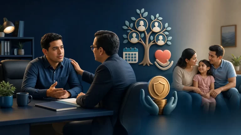 Trabajador recibiendo apoyo de su empleador para atender una obligación familiar